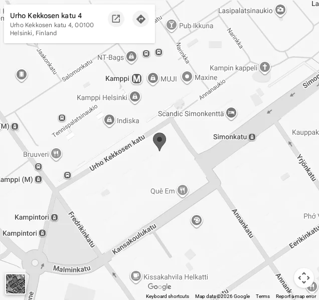 Yrityssähkön toimipiste kartalla – Urho Kekkosen katu 4, Helsinki