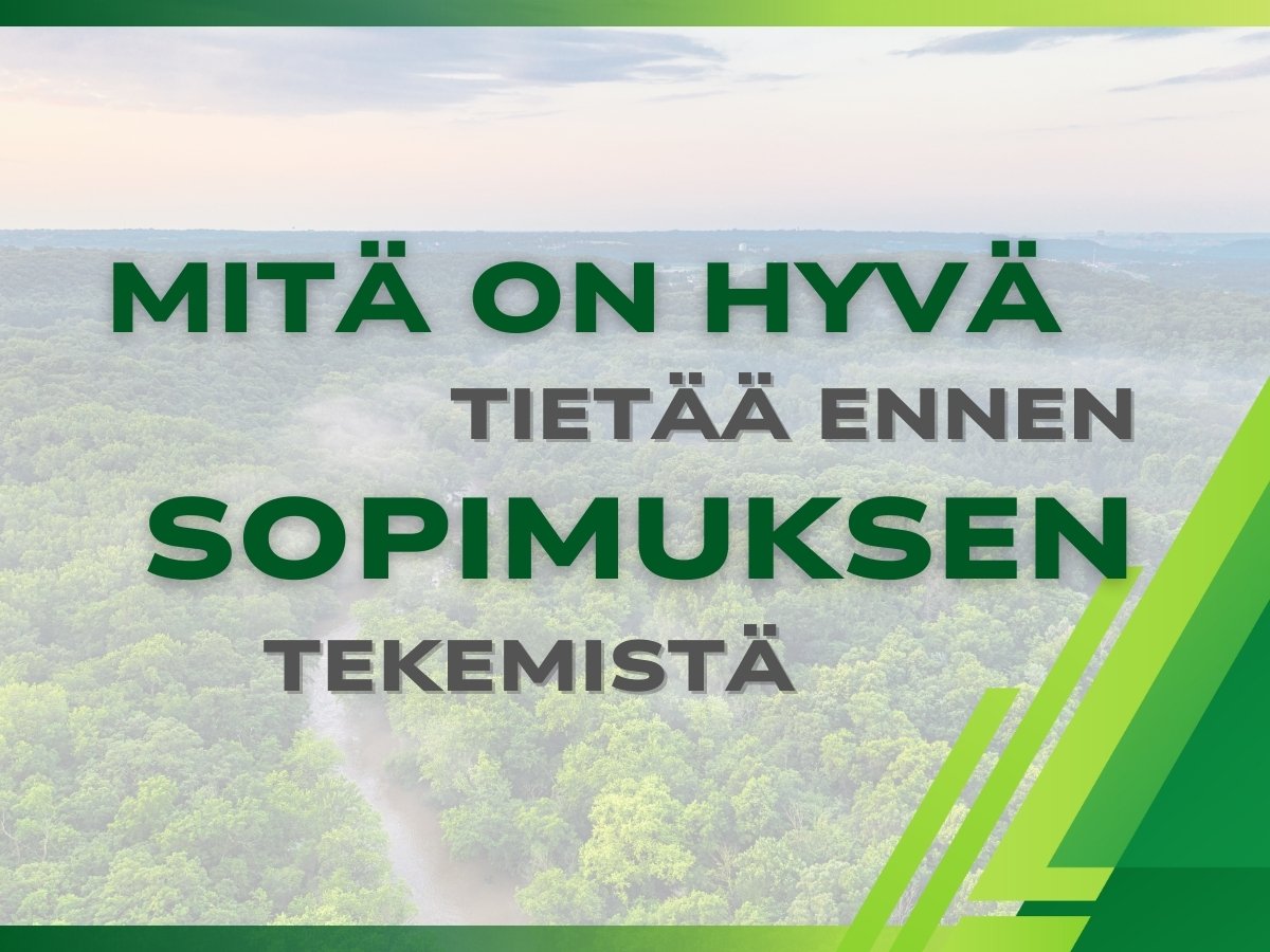 Mitä yrityksen pitää tietää ennen sopimuksen tekemistä